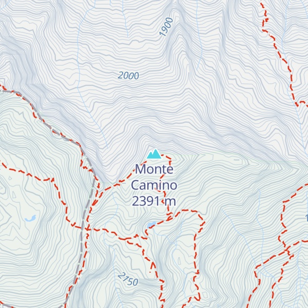 Map of Monte Camino