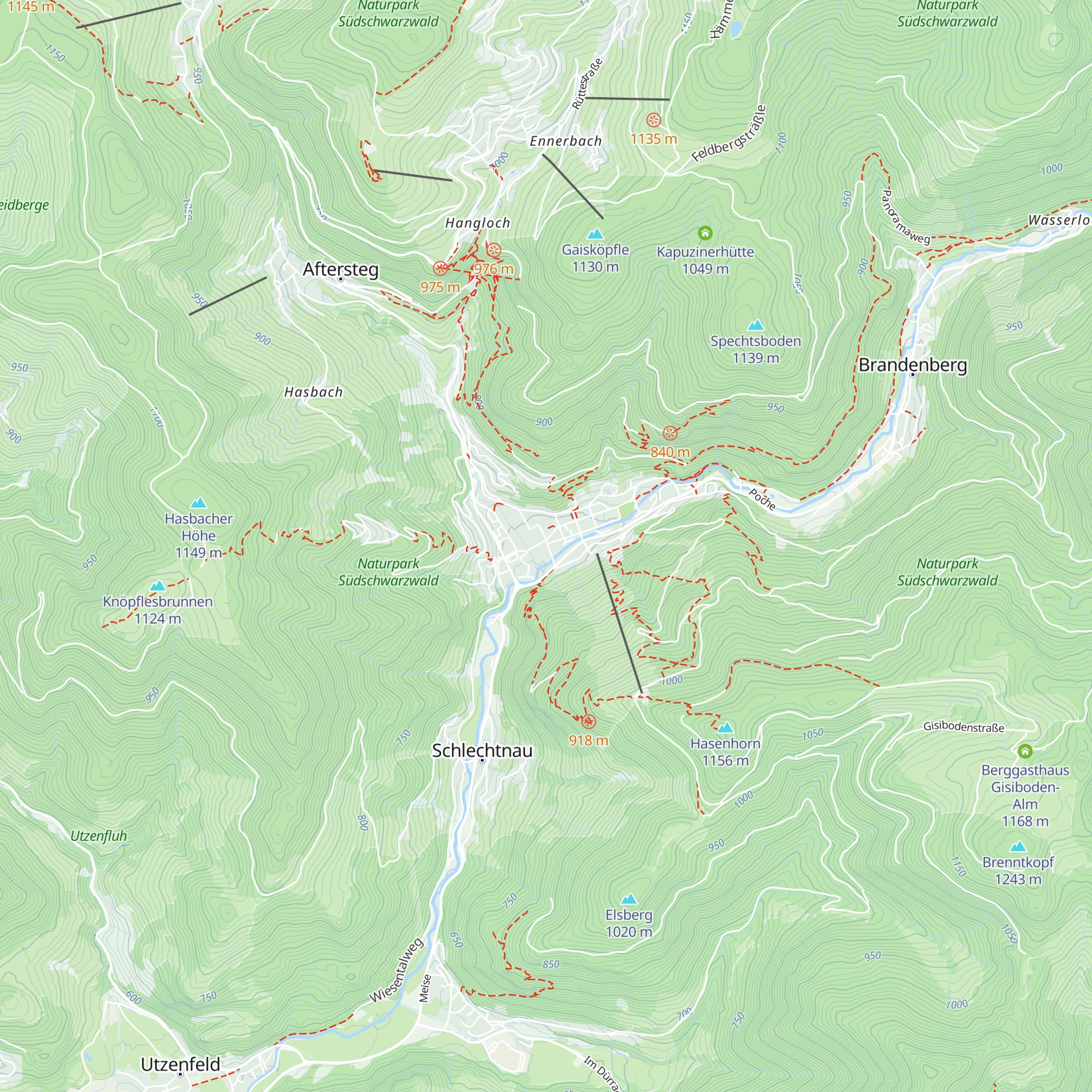Touristinformation Todtnau map