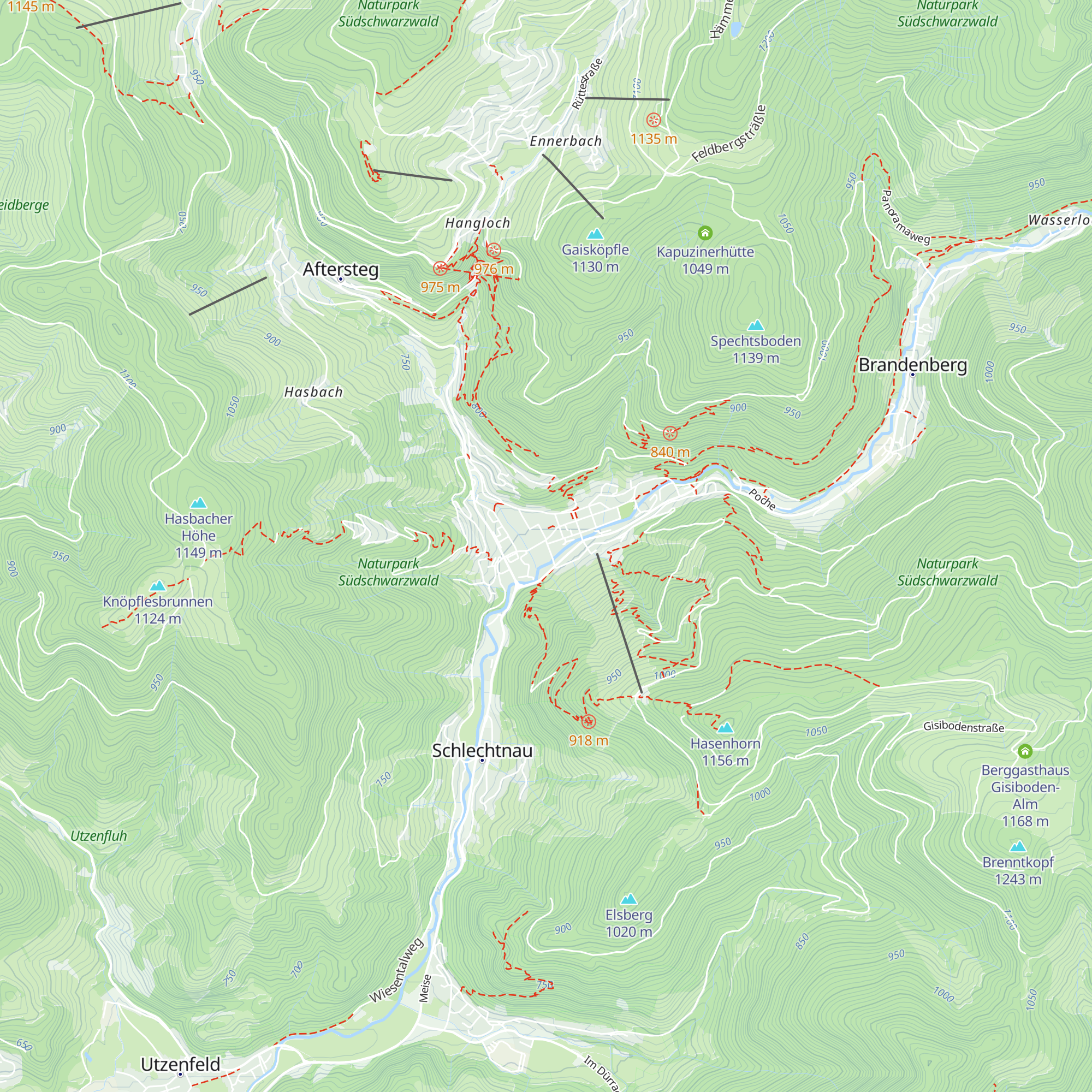 Touristinformation Todtnau map