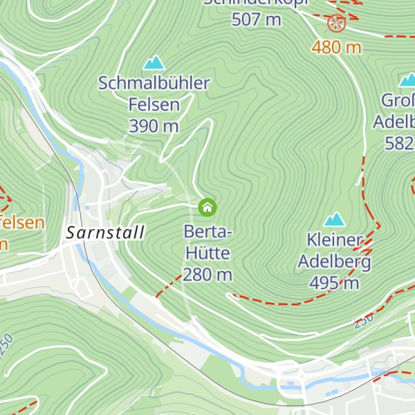 Map of Berta-Hütte