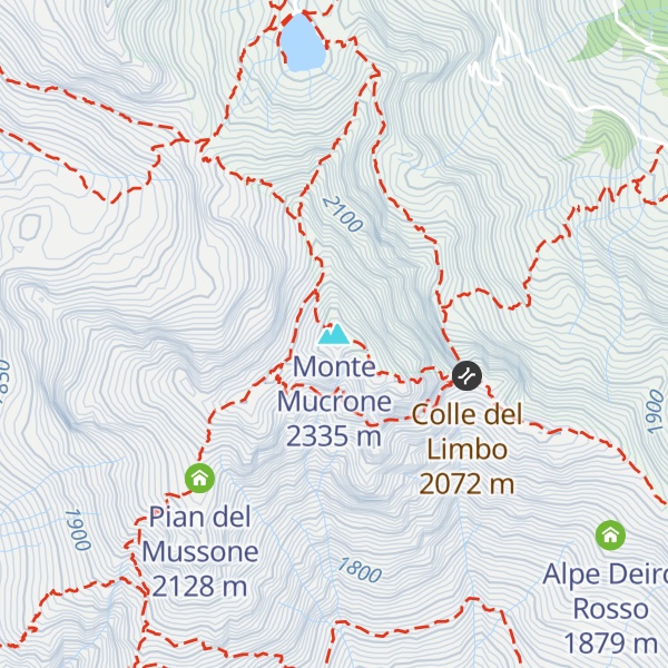 Map of Monte Mucrone