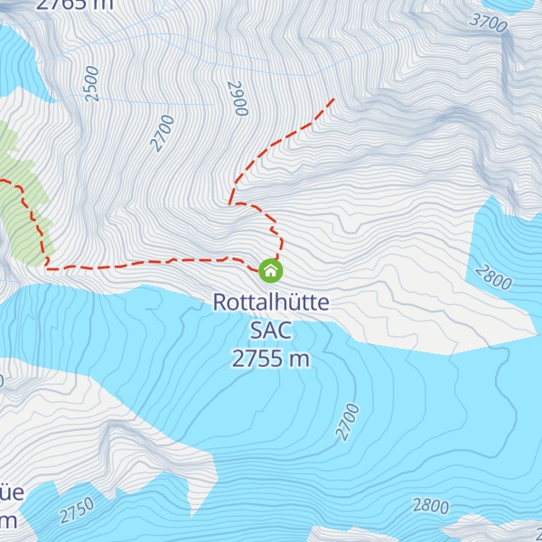 Map of Rottalhütte SAC