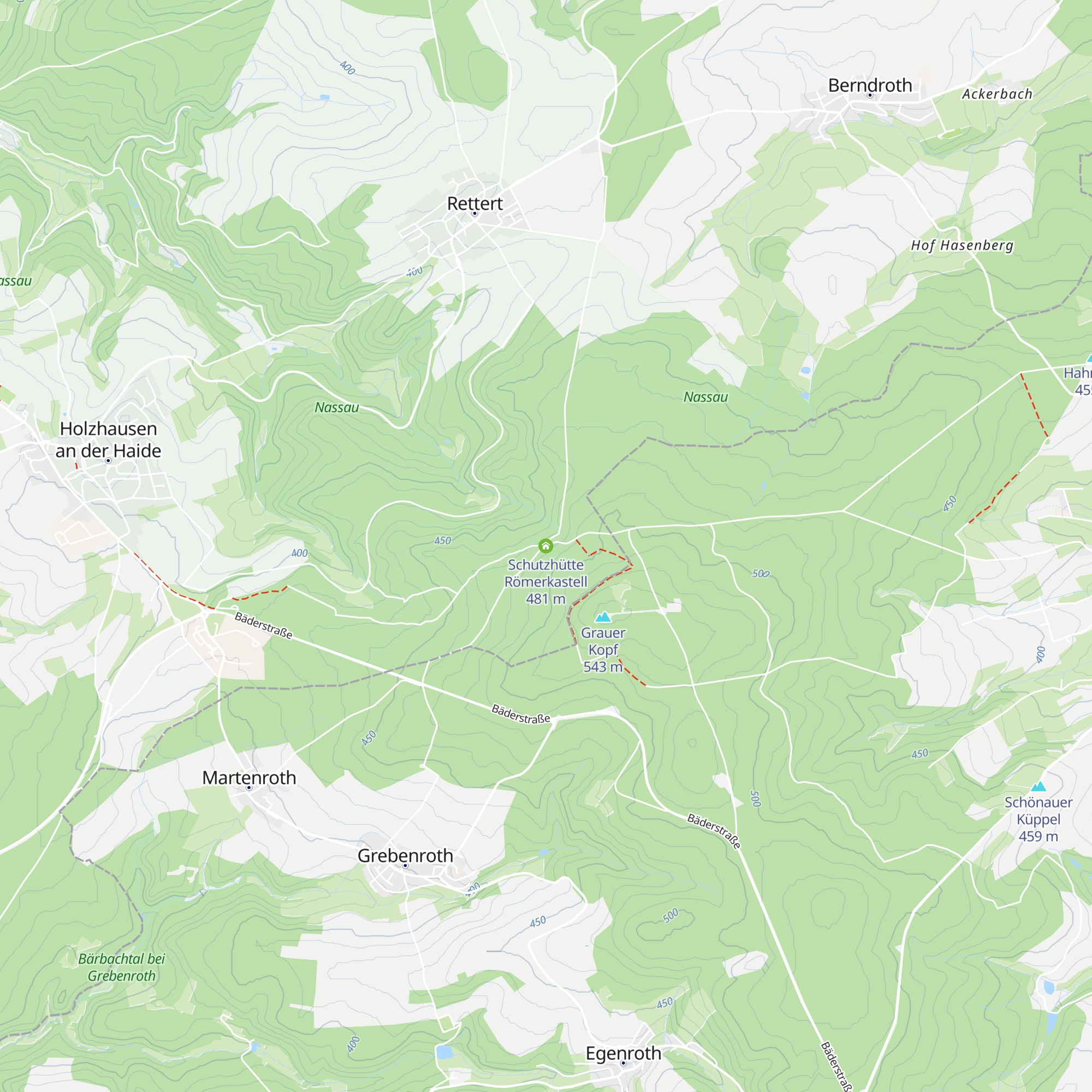 Schutzhütte Römerkastell map
