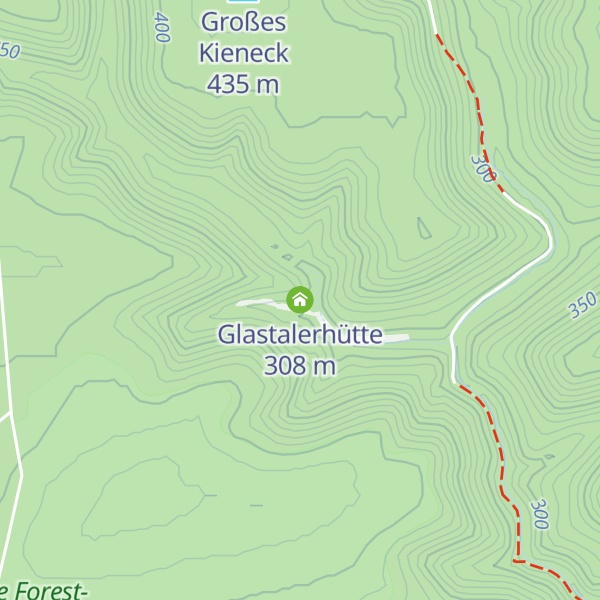 Map of Glastalerhütte