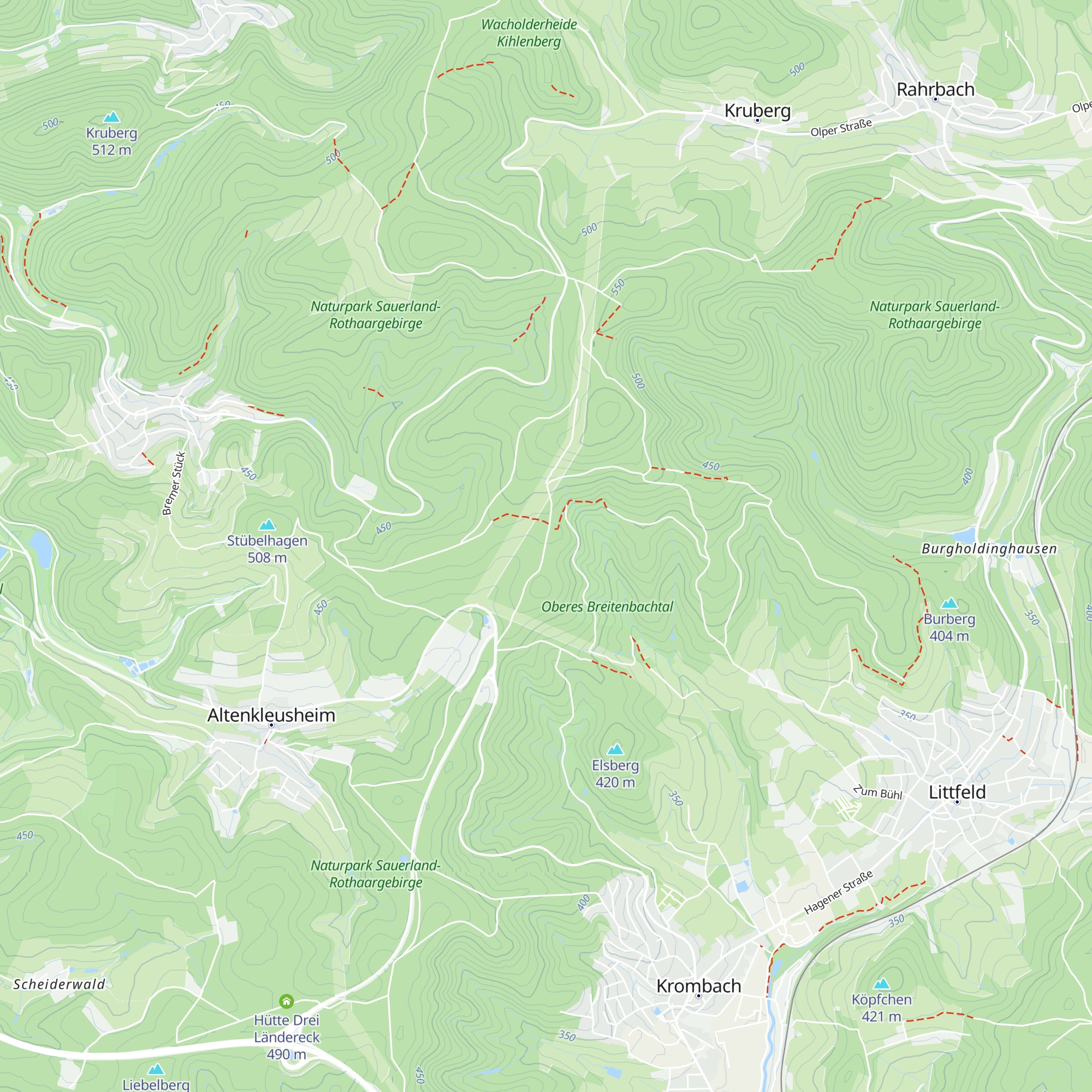 Porr Hütte map