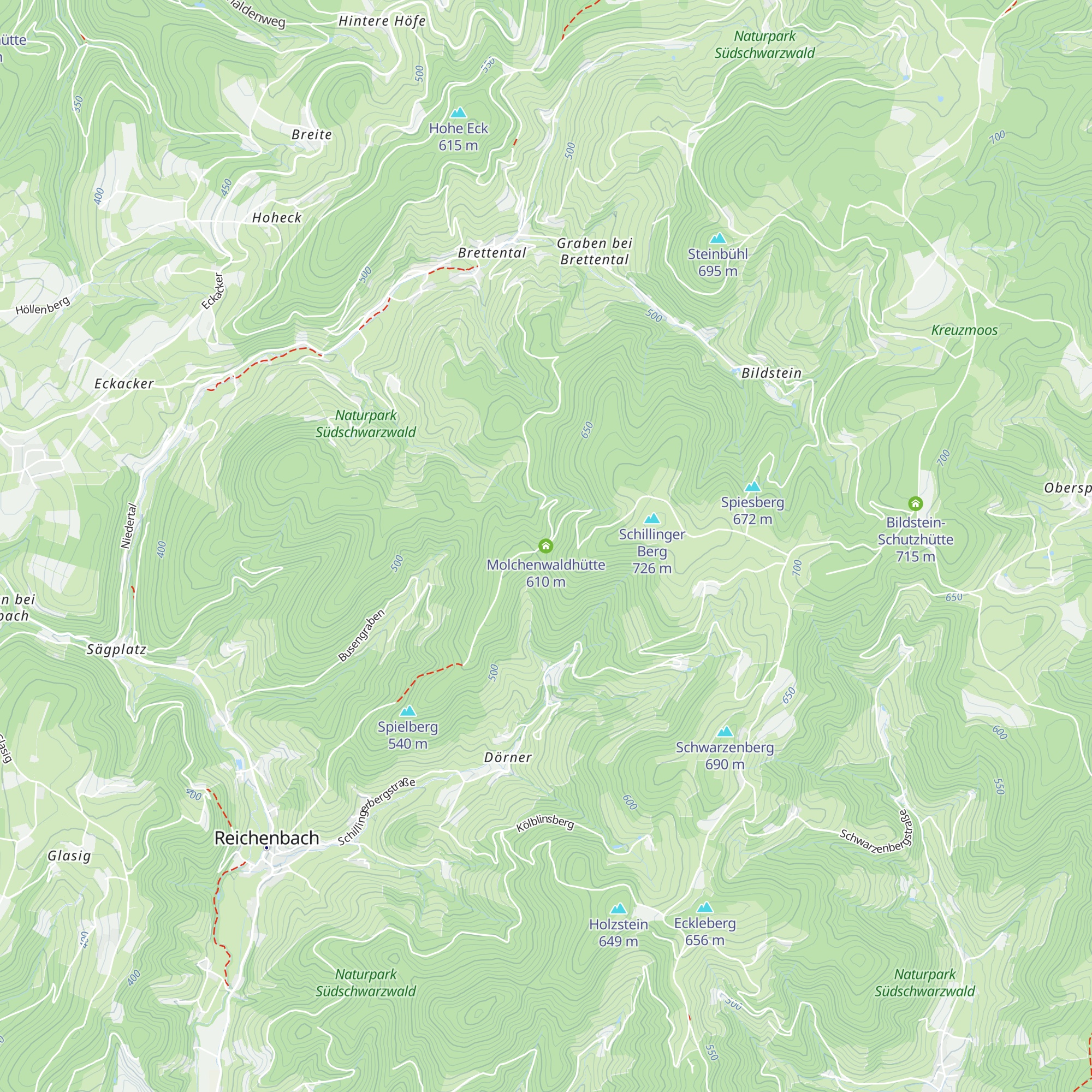 Molchenwaldhütte map