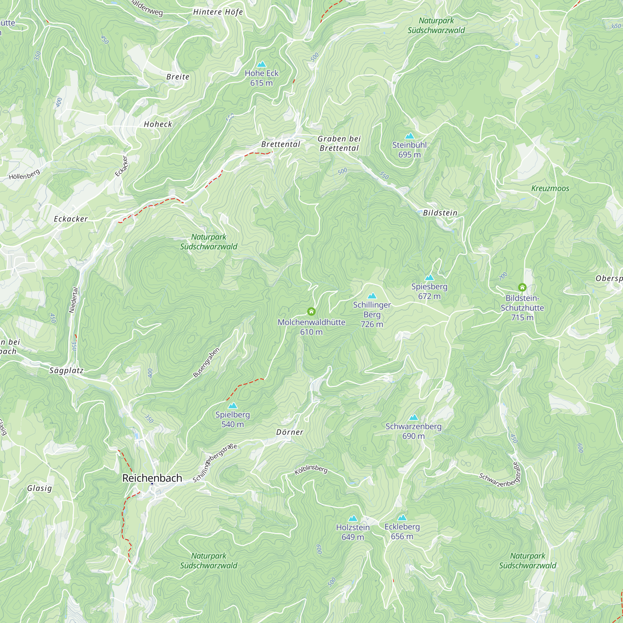 Molchenwaldhütte map