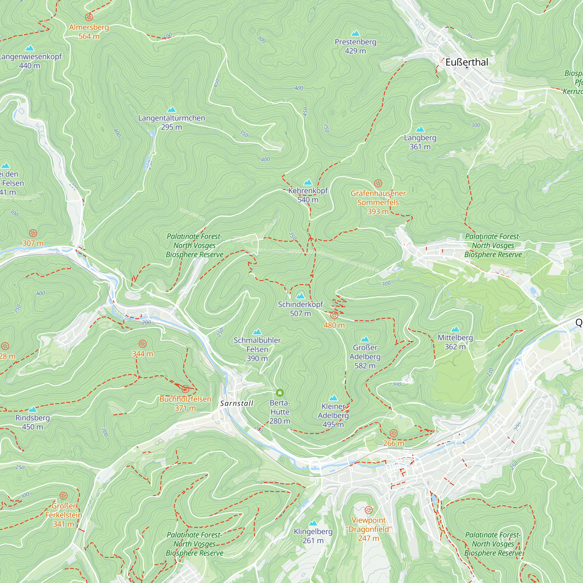 Jung-Pfalz-Hütte map