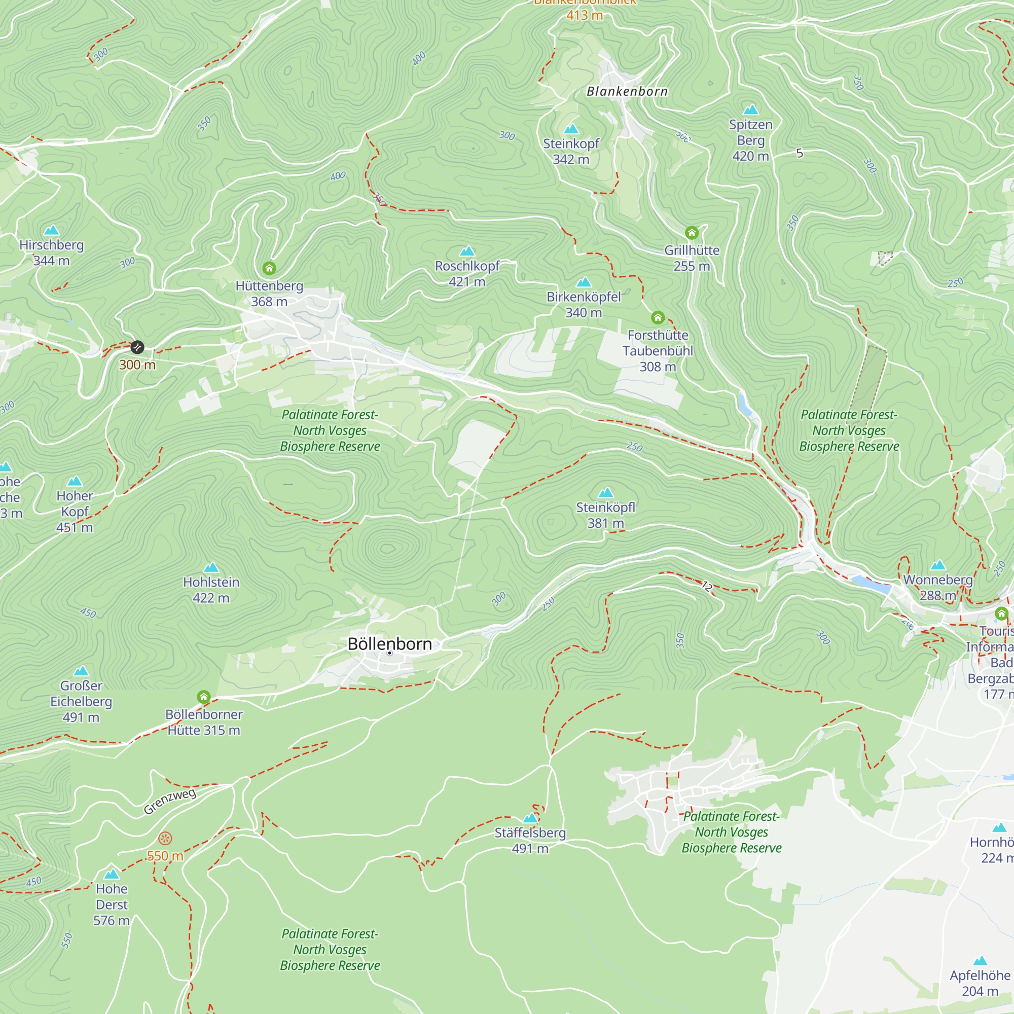 Schutzhütte Steinköpfel map