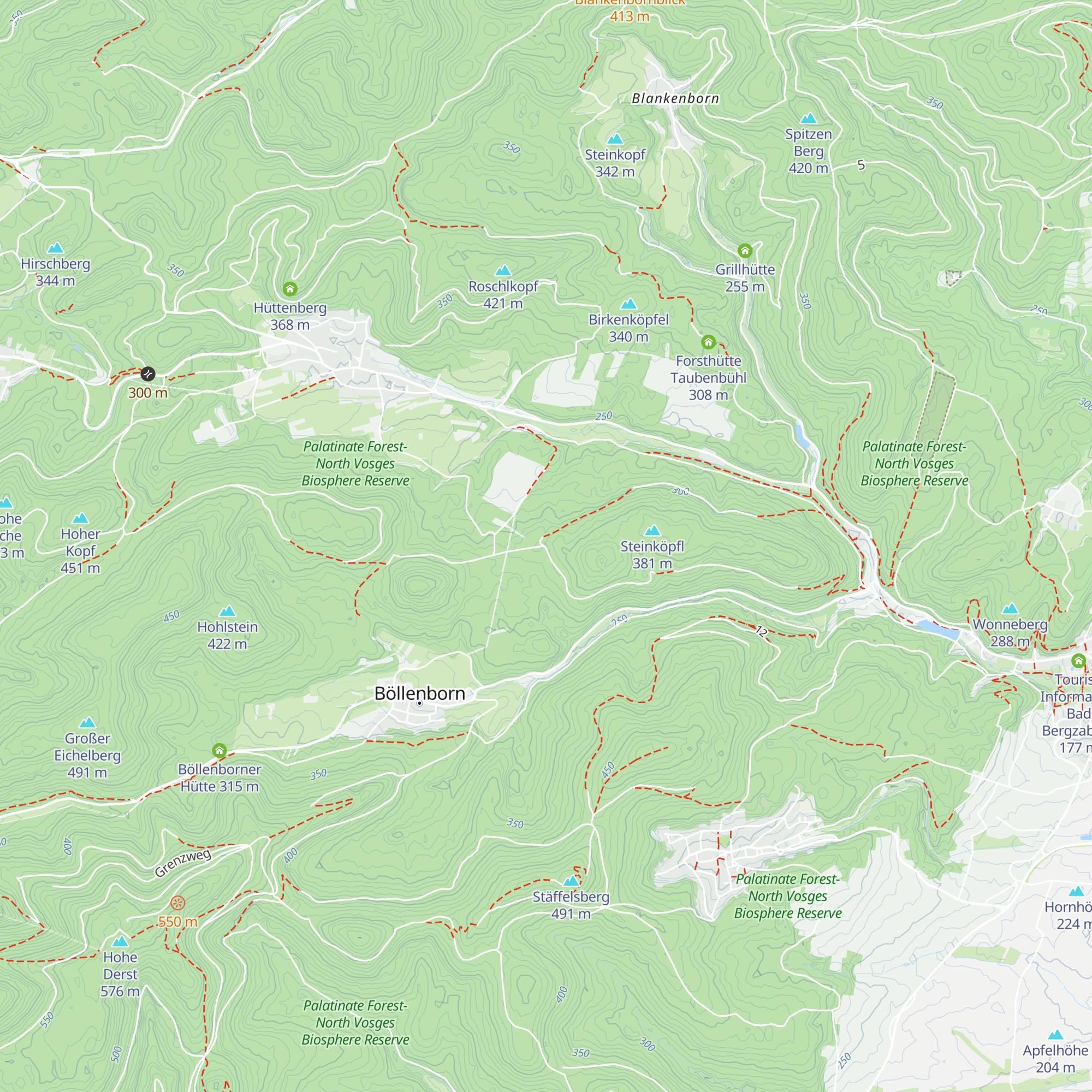 Schutzhütte Steinköpfel map