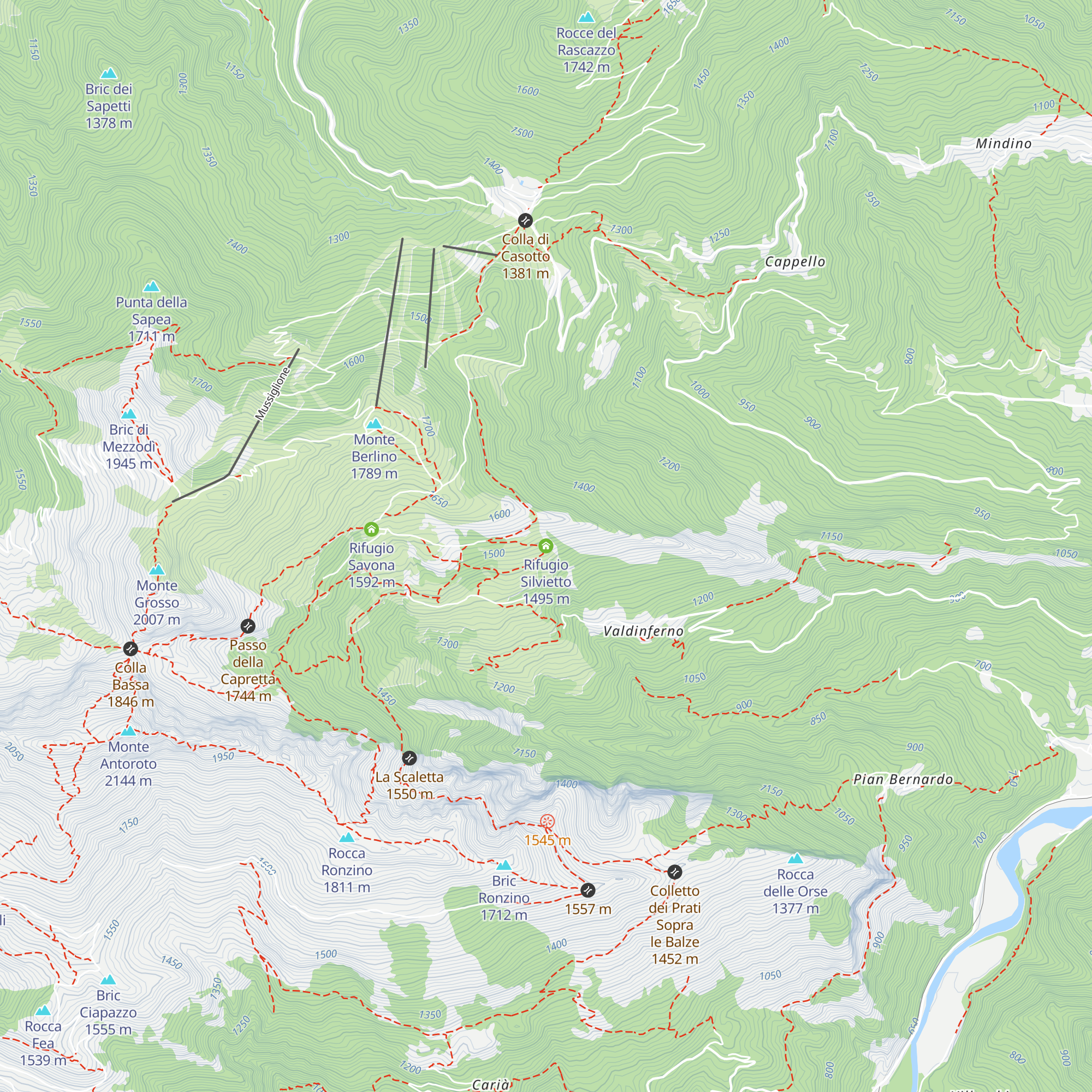 Rifugio Silvietto map
