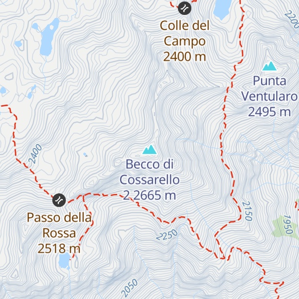 Map of Becco di Cossarello 2