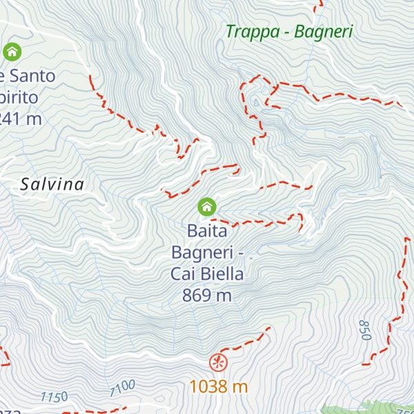 Map of Baita Bagneri - Cai Biella