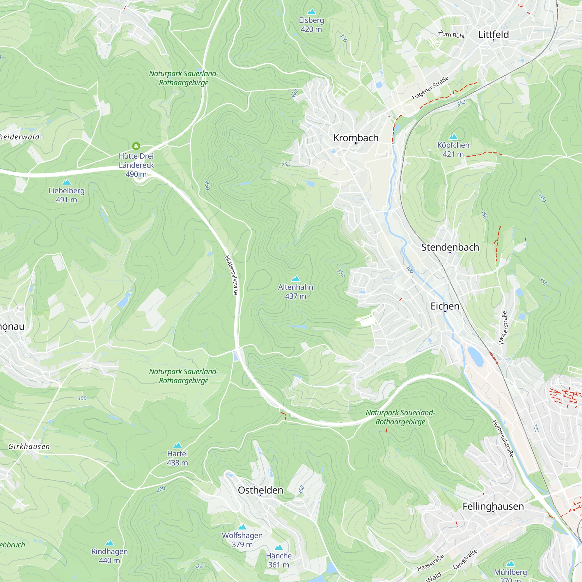 Sonnenhütte map