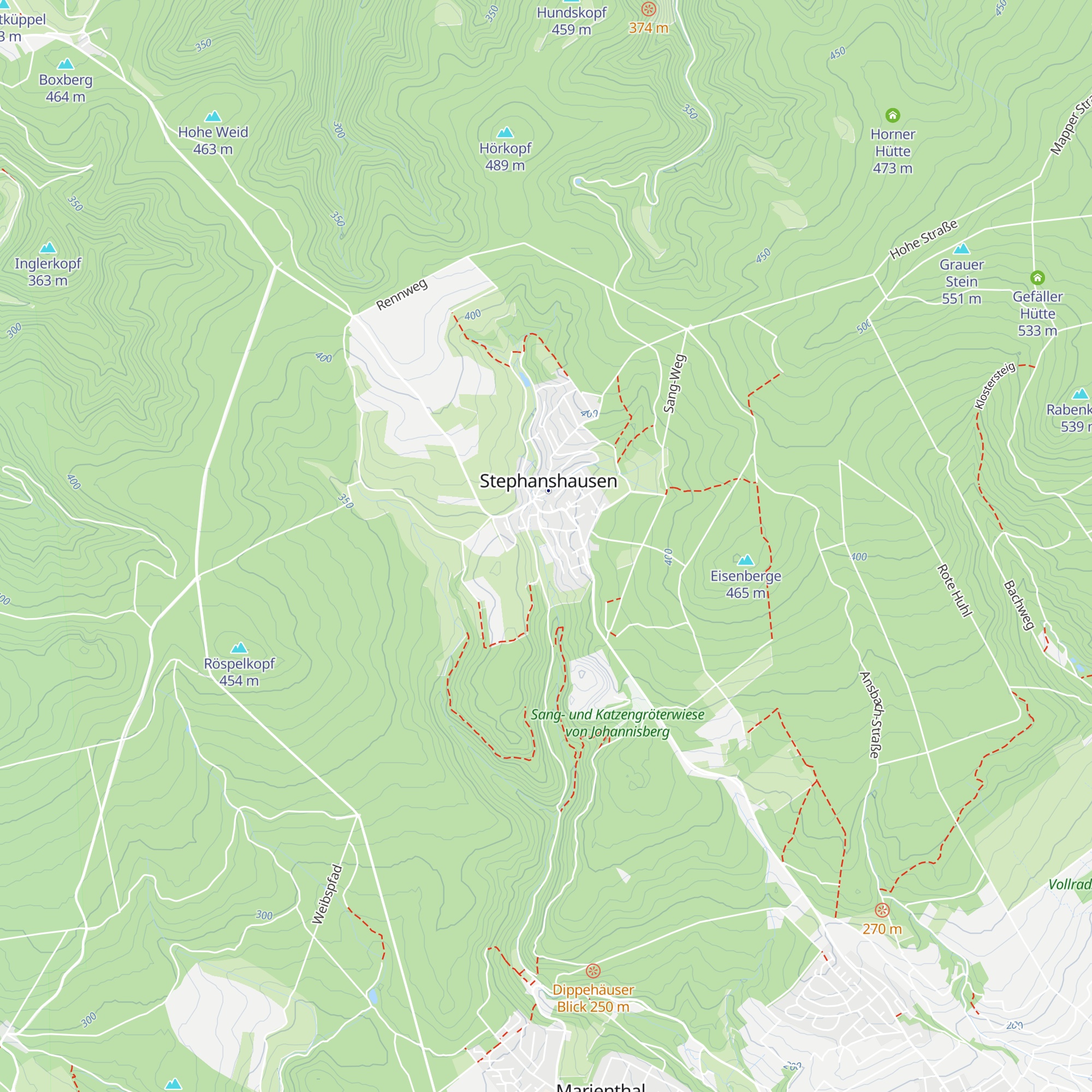Stammhütte RR157 map