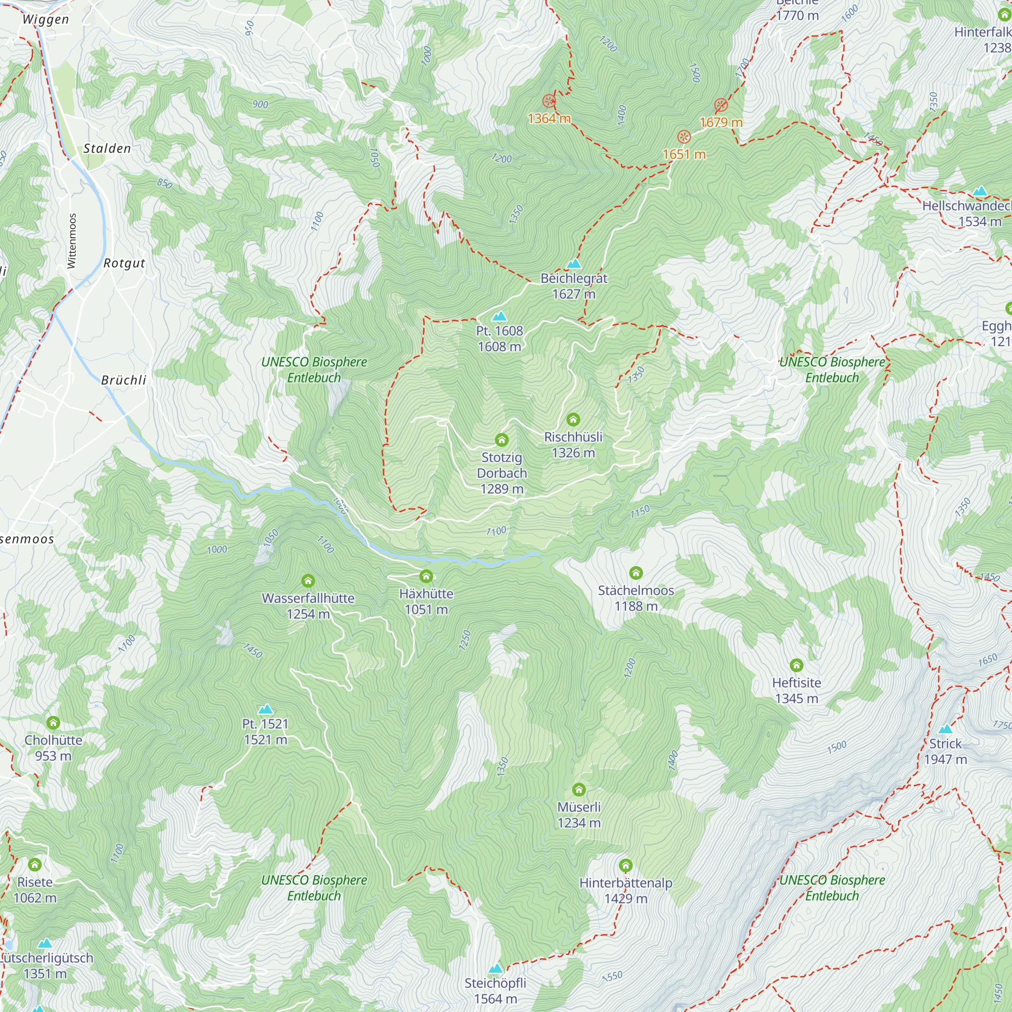 Naturfreundehaus Schrattenblick map