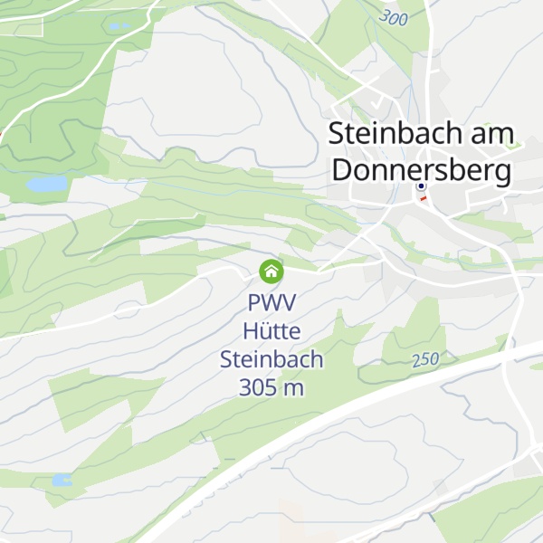Map of PWV Hütte Steinbach
