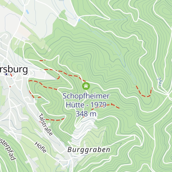 Map of Schopfheimer Hütte - 1979