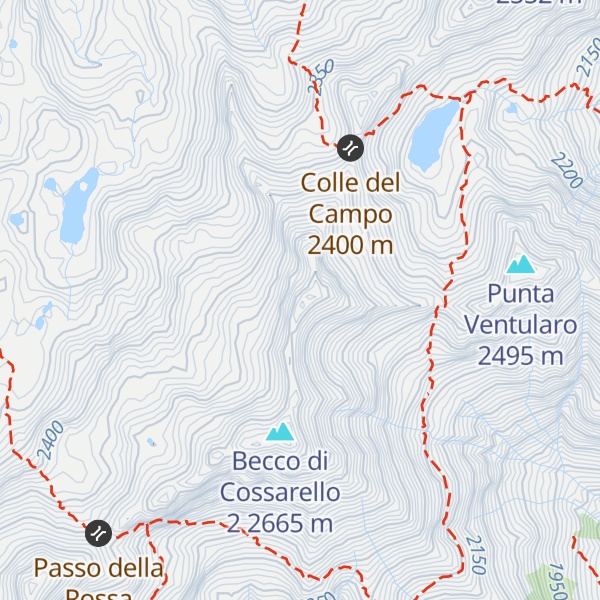 Map of Becco di Cossarello