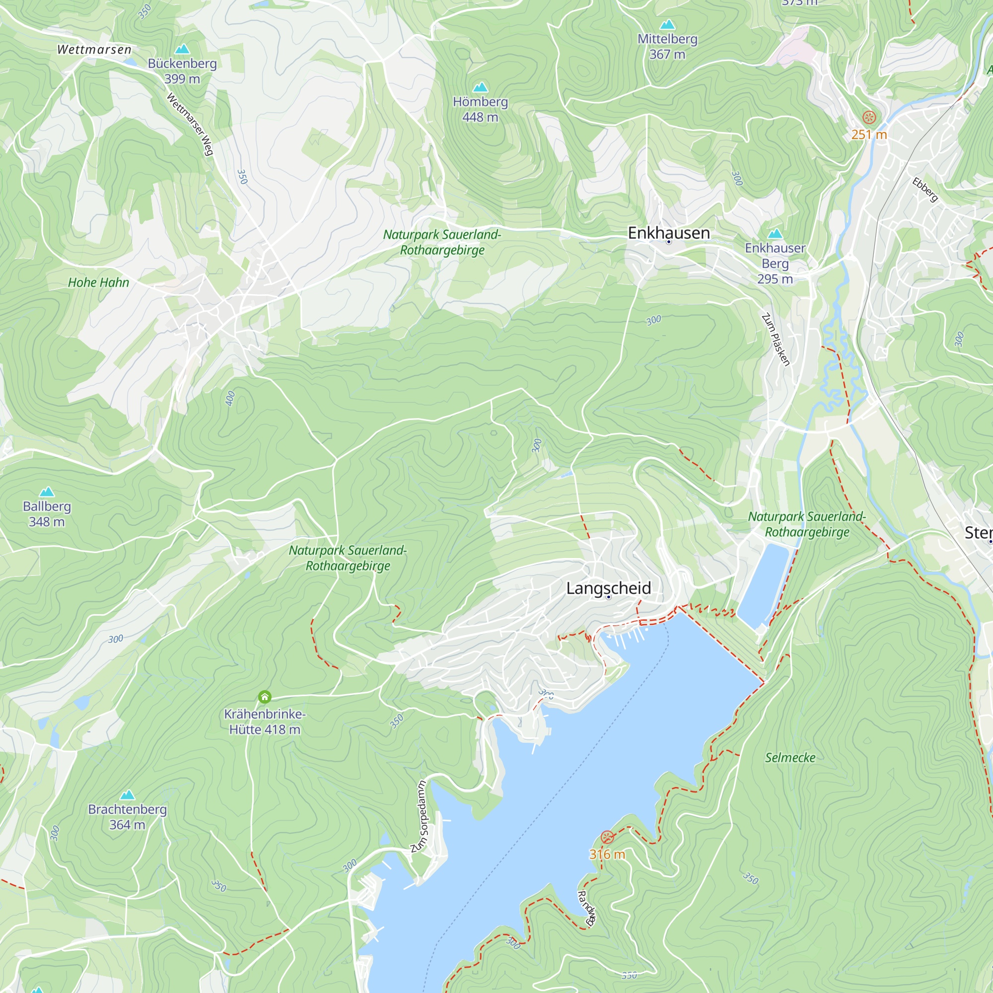 Hexenloch-Hütte map
