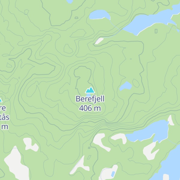Map of Berefjell
