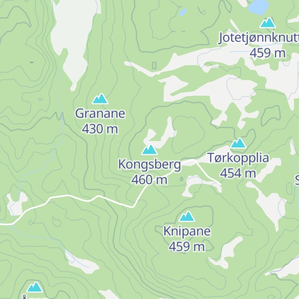 Map of Kongsberg