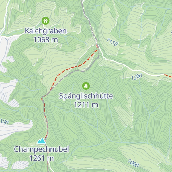 Map of Spänglischhütte