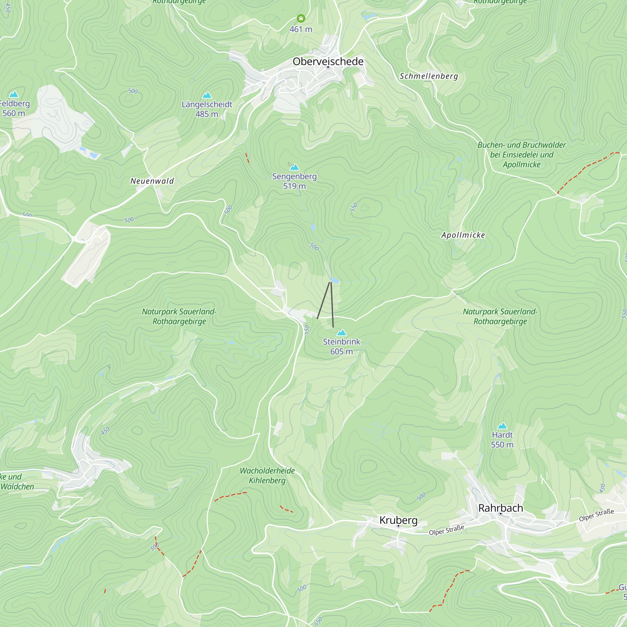 Skihütte Fahlenscheid map
