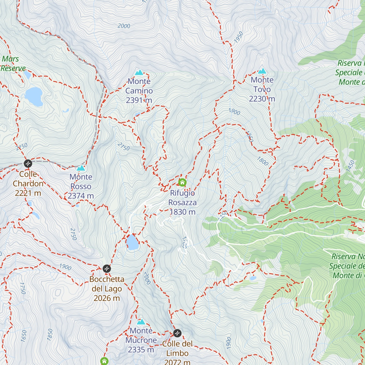 Rifugio Rosazza map