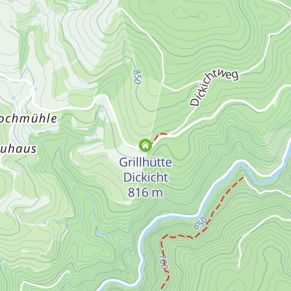 Map of Grillhütte Dickicht