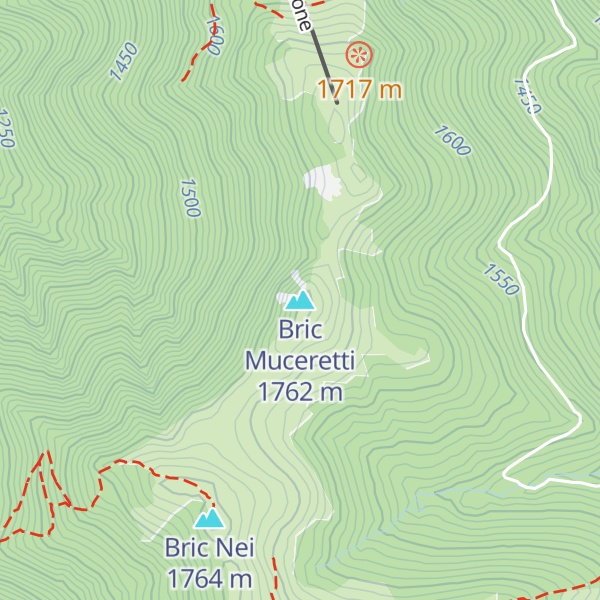 Map of Bric Muceretti