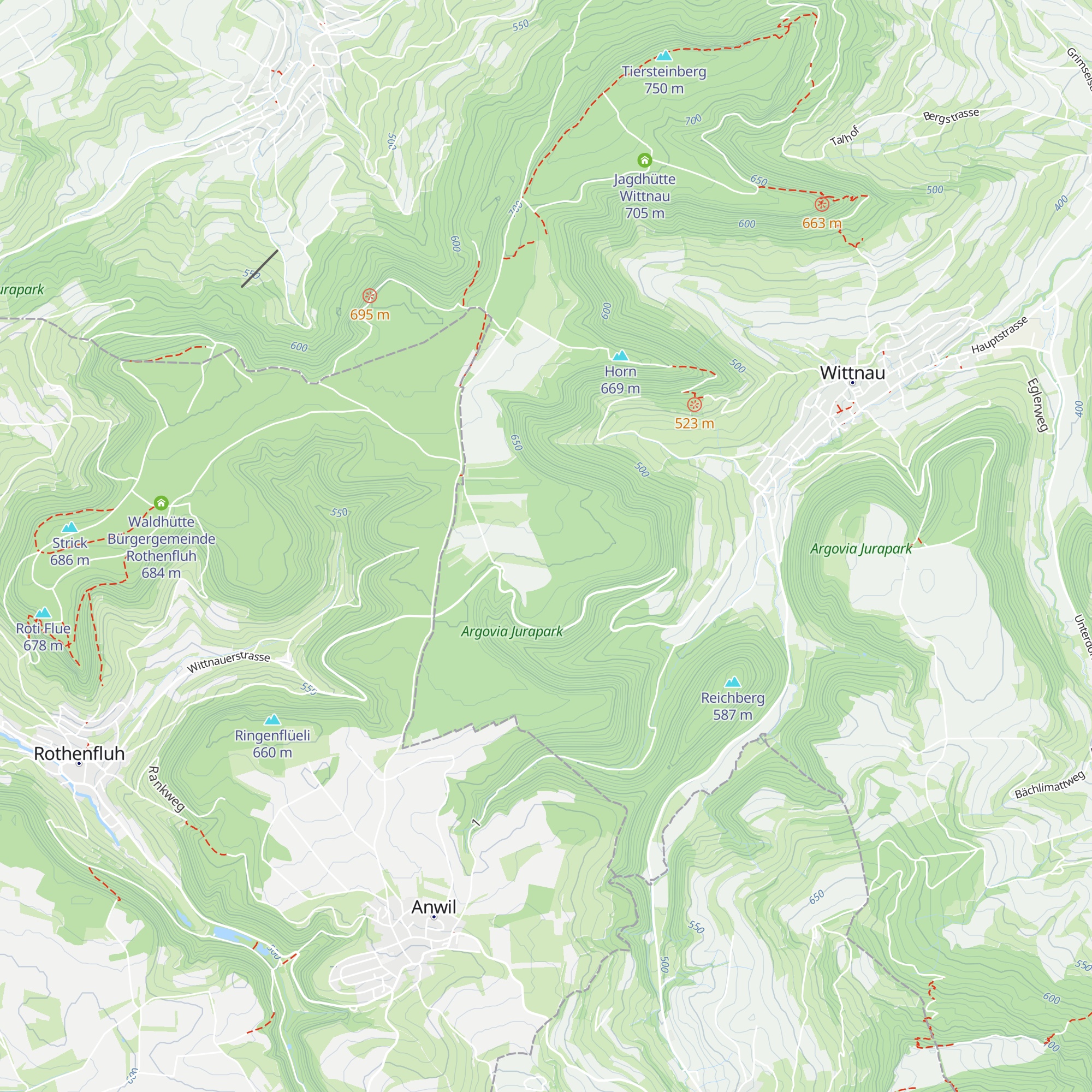 Waldhütte Limperg map