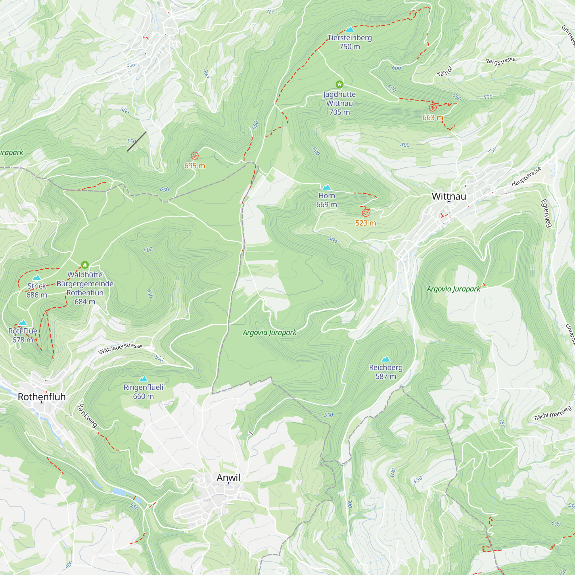 Waldhütte Limperg map