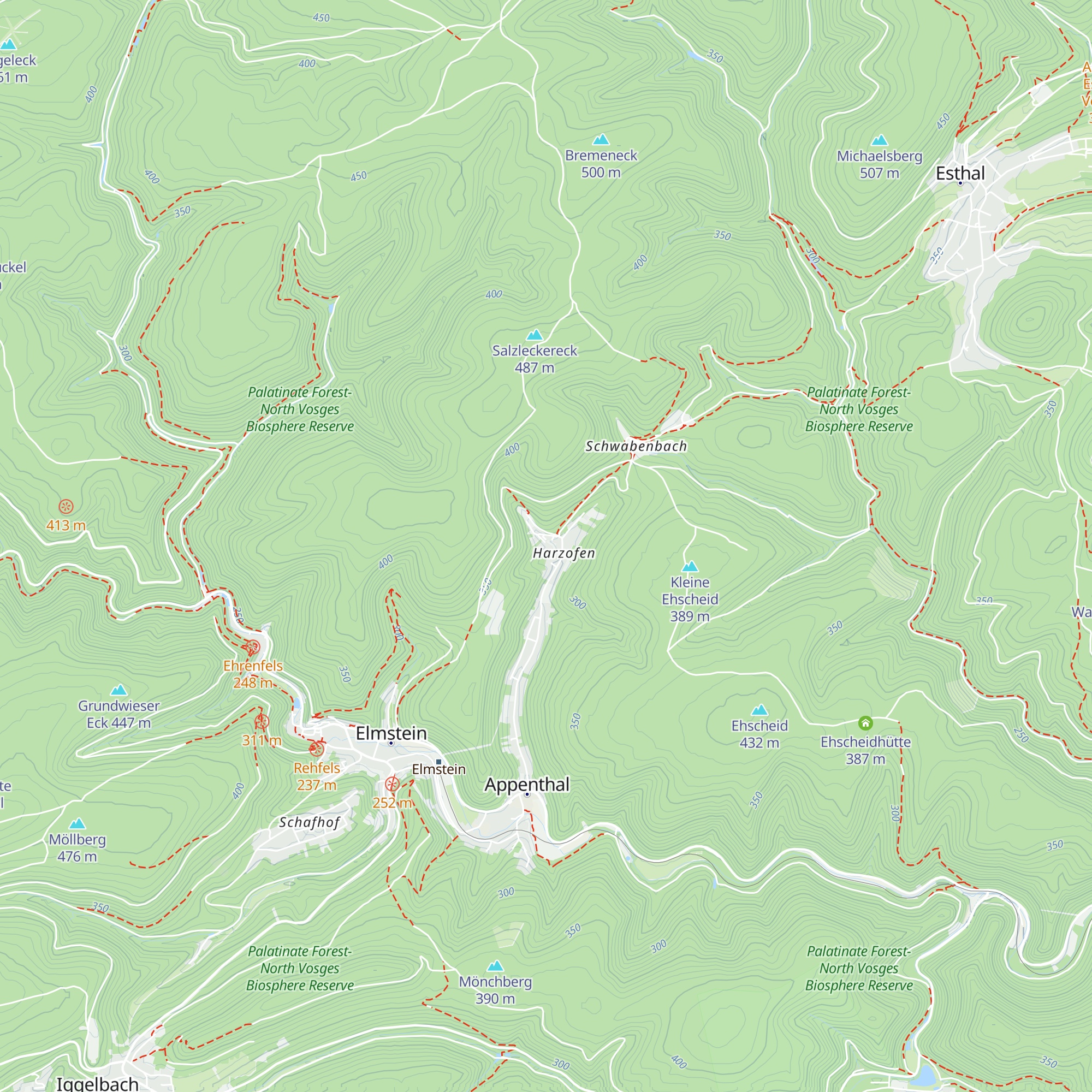 Naturfreundehaus Elmstein map