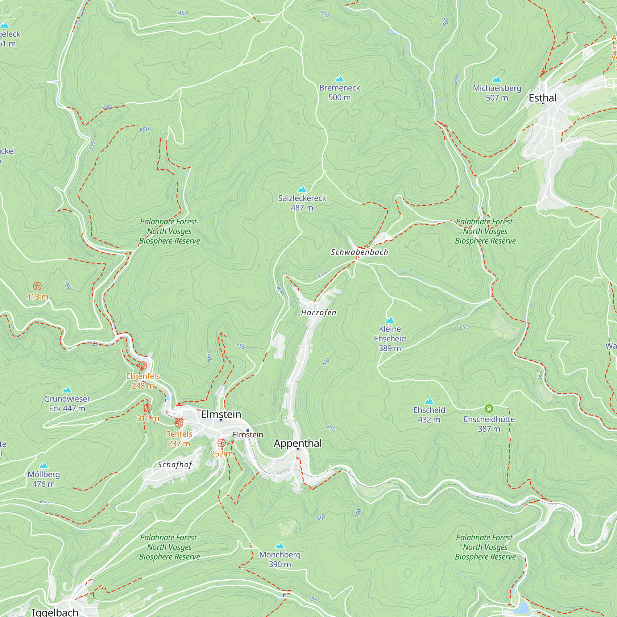 Naturfreundehaus Elmstein map