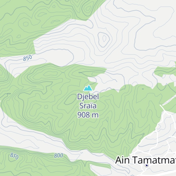 Map of Djebel Sraïa