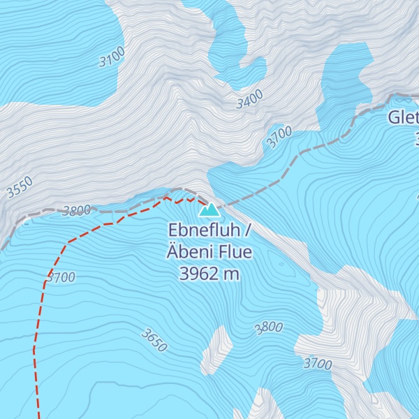 Map of Ebnefluh / Äbeni Flue