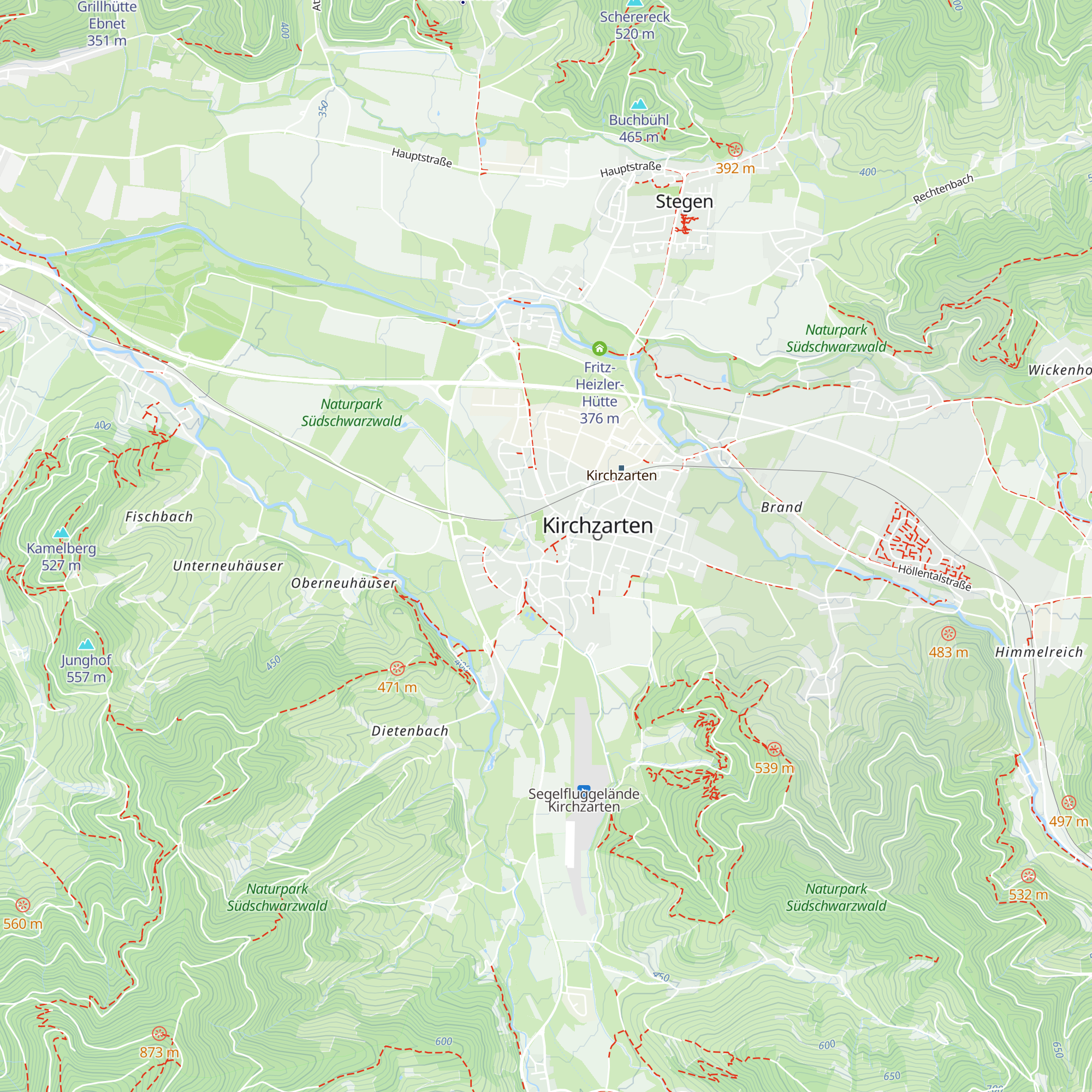 Tourist Info Dreisamtal map