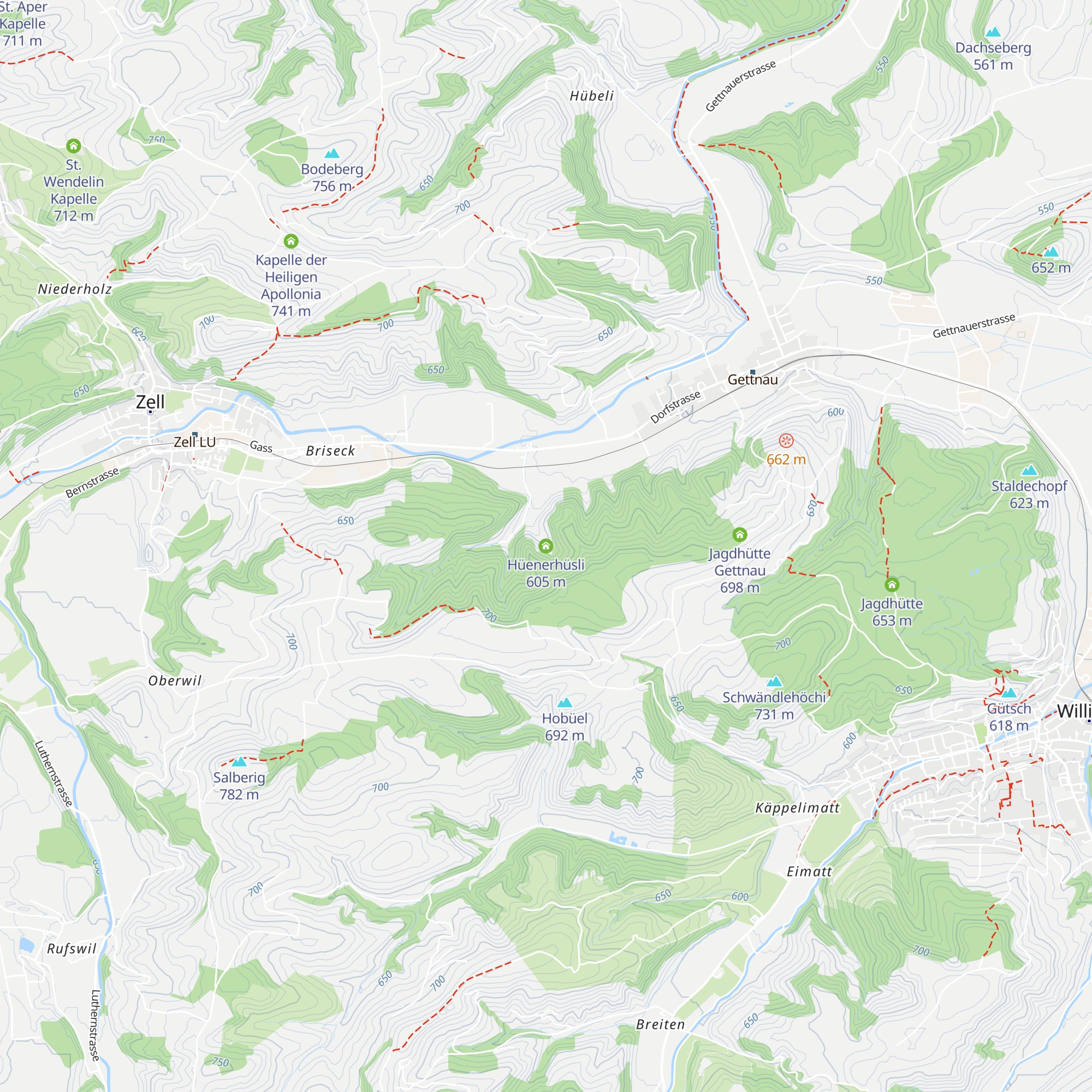 Hüenerhüsli map