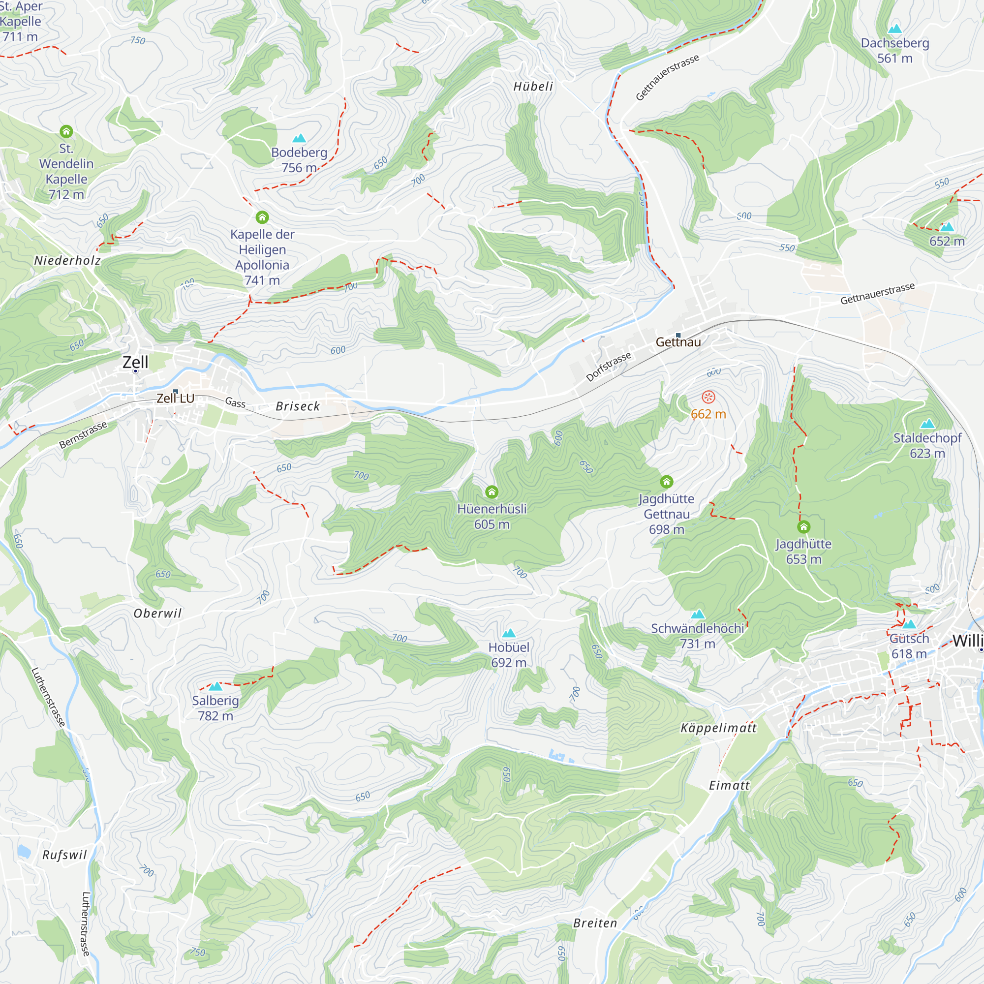 Hüenerhüsli map