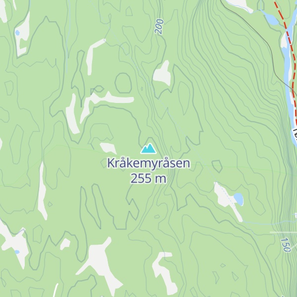 Map of Kråkemyråsen
