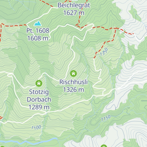 Map of Rischhüsli