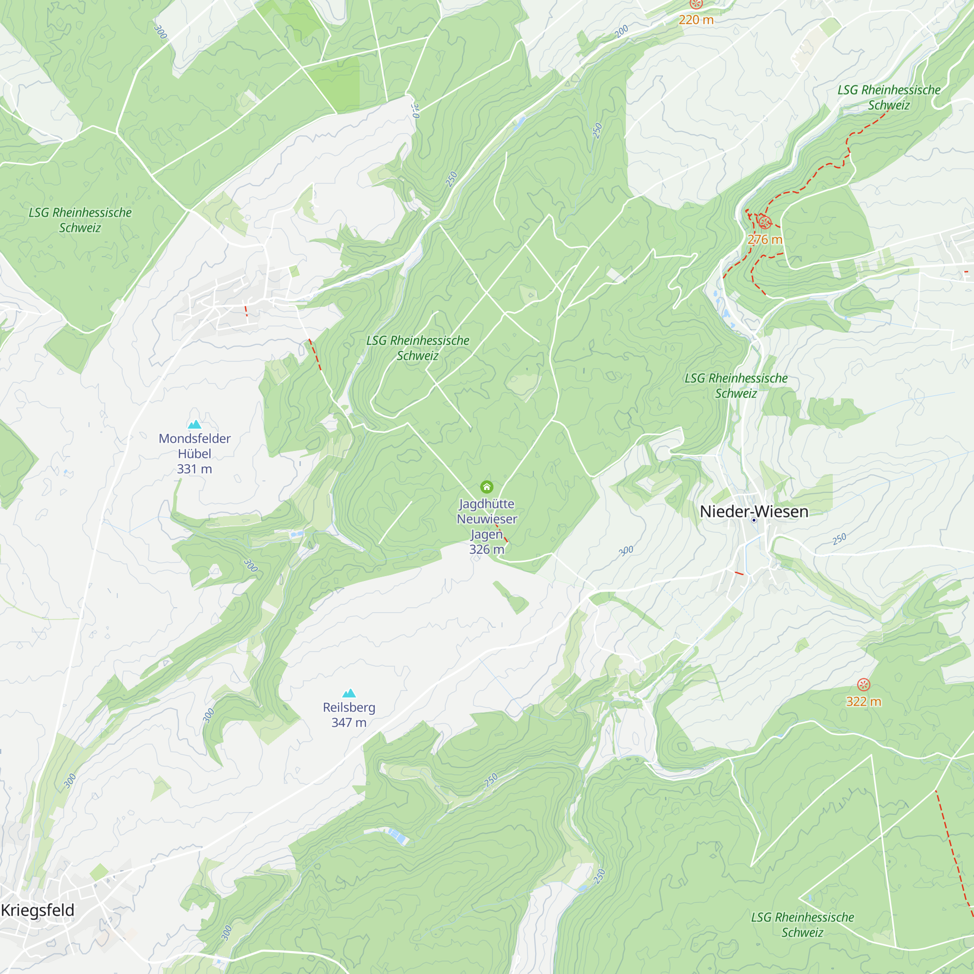 Jagdhütte Neuwieser Jagen map