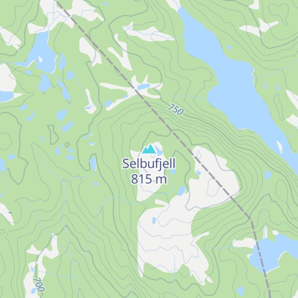 Map of Selbufjell