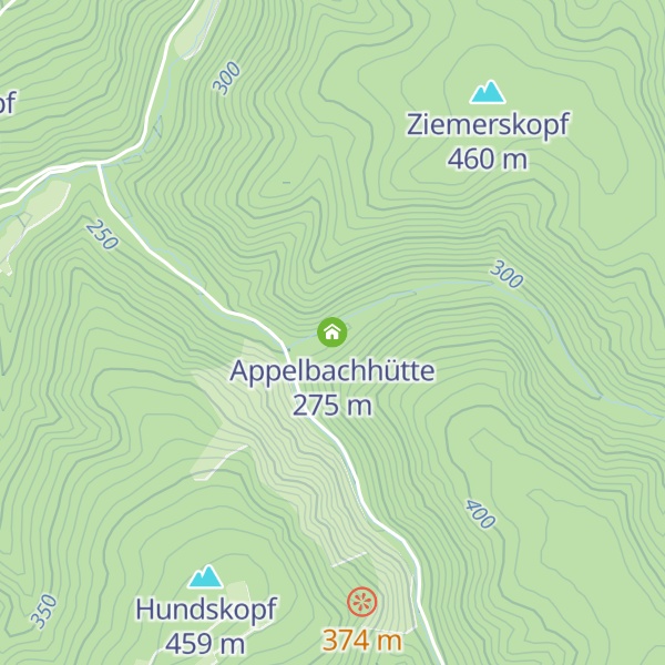 Map of Appelbachhütte