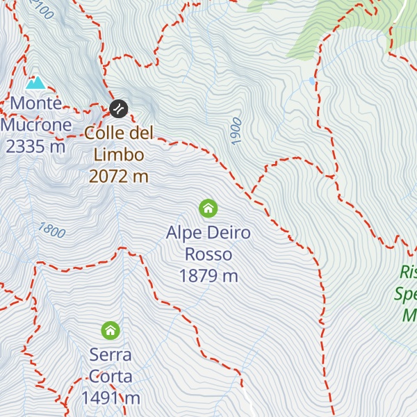 Map of Alpe Deiro Rosso