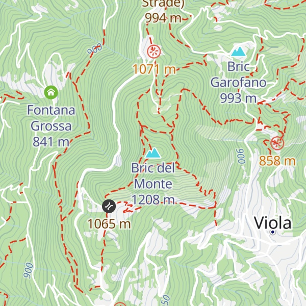 Map of Bric del Monte
