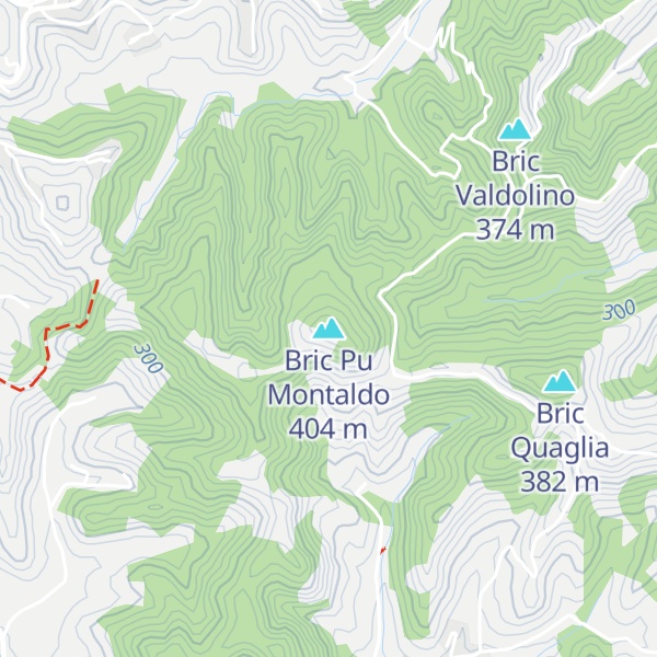 Map of Bric Pu Montaldo