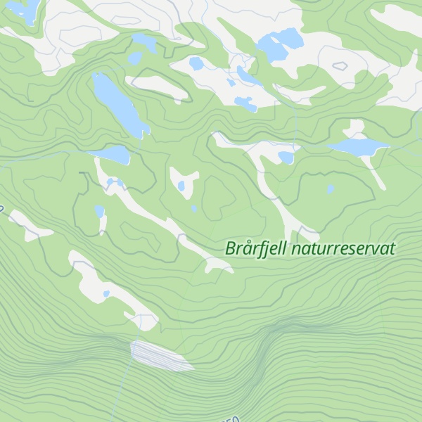 Map of Brårfjell