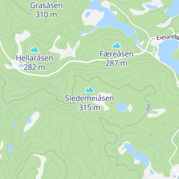 Map of Sledemeiåsen